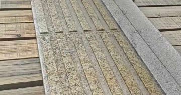 中山黄金麻盲道石 盲条