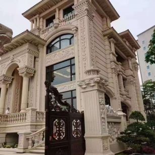 中山黄金麻别墅外墙异形定制