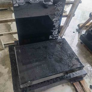 中山花岗岩墓碑石 墓碑 套墓