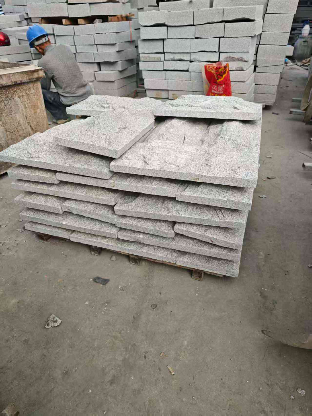 中山芝麻白蘑菇石，自然面