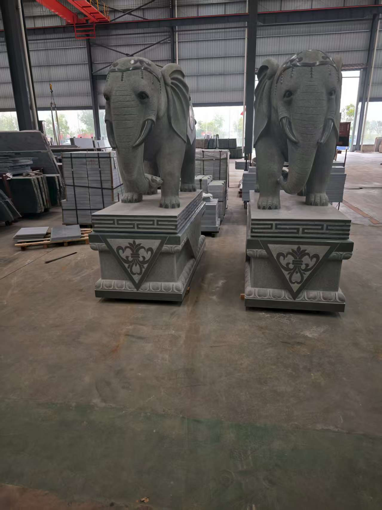 中山芝麻灰花岗岩对象 芝麻白芝麻灰大象