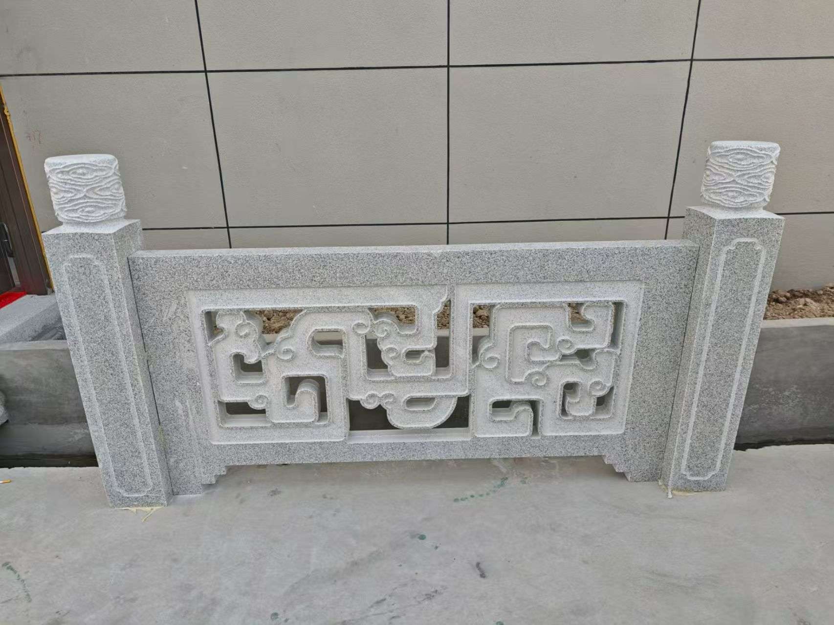 中山芝麻白河道栏杆 桥栏杆